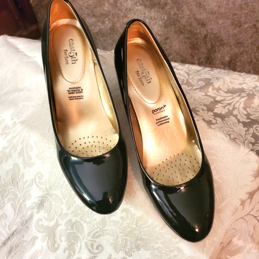 Black Patent Leather Heels